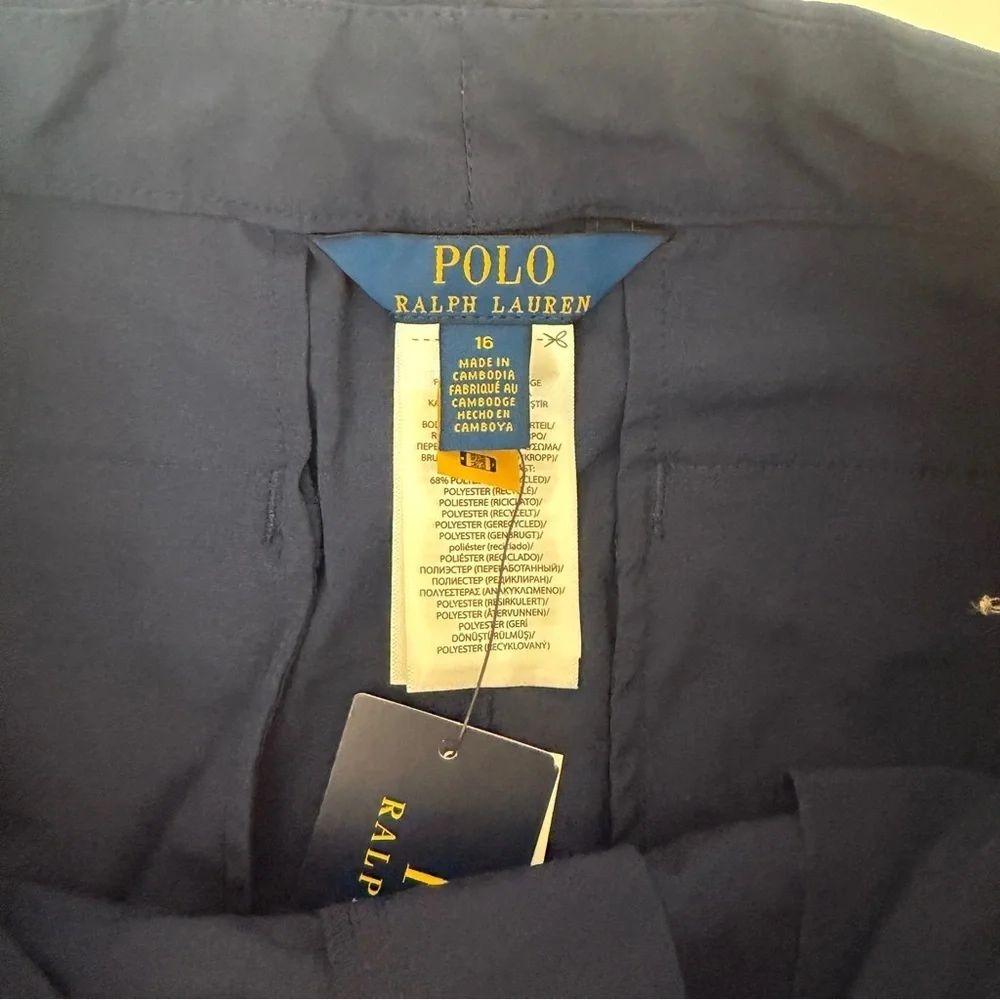 Boys Polo Ralph Lauren Navy Blue Shorts